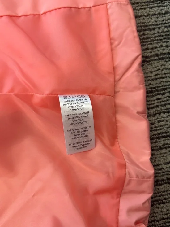 🔥🔥🔥NEW Michael Kors Bright Blush Coral Quilted Puffer Vest Jacket - Picture 6 of 7